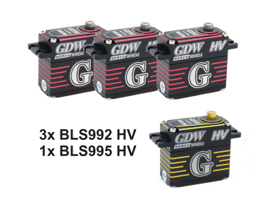 3x GDW BLS992HV + 1x GDW BLS995HV Heli Combo