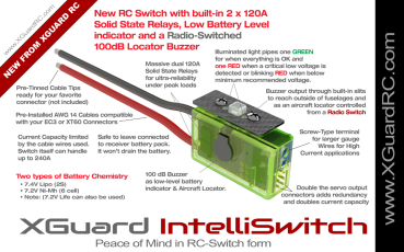 XGuard IntelliSwitch – Schalter mit dualem Solid-State-Relais und Ortungspieper/Buzzer