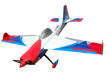 Extremeflight RC 67" Laser Weiss/Blau/Rot/Silber - ARF