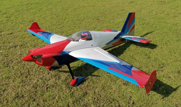 Extreme Flight RC 91" Laser V2 Weiss/Blau/Rot/Silber - ARF