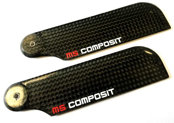 MS COMPOSIT 95 mm Carbon Heckrotorblätter