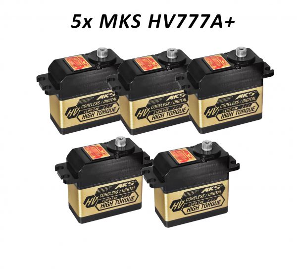 5x MKS HV777A+ HV Digital Servo Combo